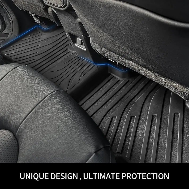 سجادات أرضية مناسبة لـ 2019-2025 Ram 2500/3500 كابينة دائرية مع دلو أو مقاعد البدلاء، حصيرة سيارة مناسبة تمامًا من مادة TPE مناسبة لجميع الأحوال الجوية