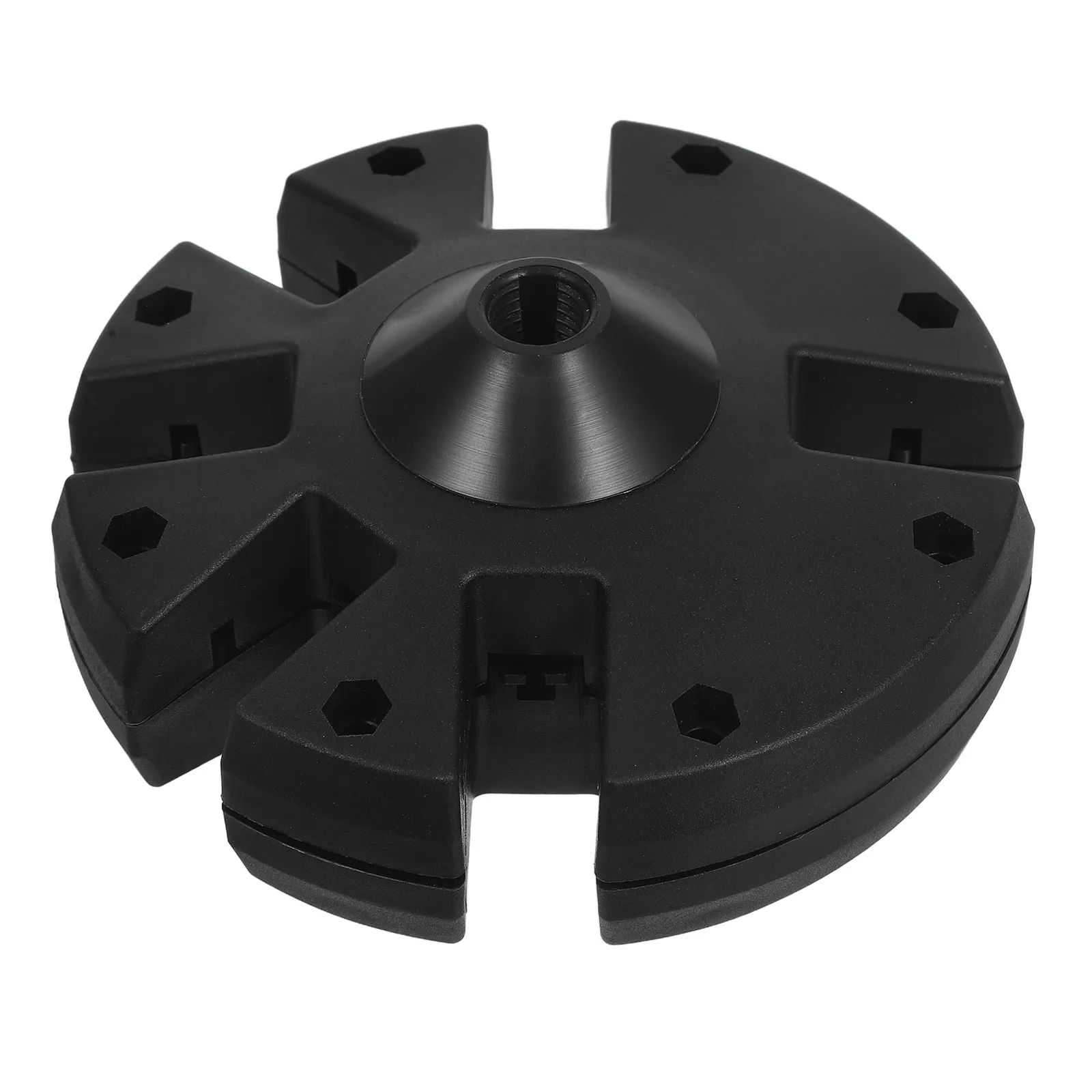 Plastic Outdoor Umbrella Canopy Hub Adjustable Patio Parachute Tray Clamp Mount Replacement Attachment for Beach Balcony