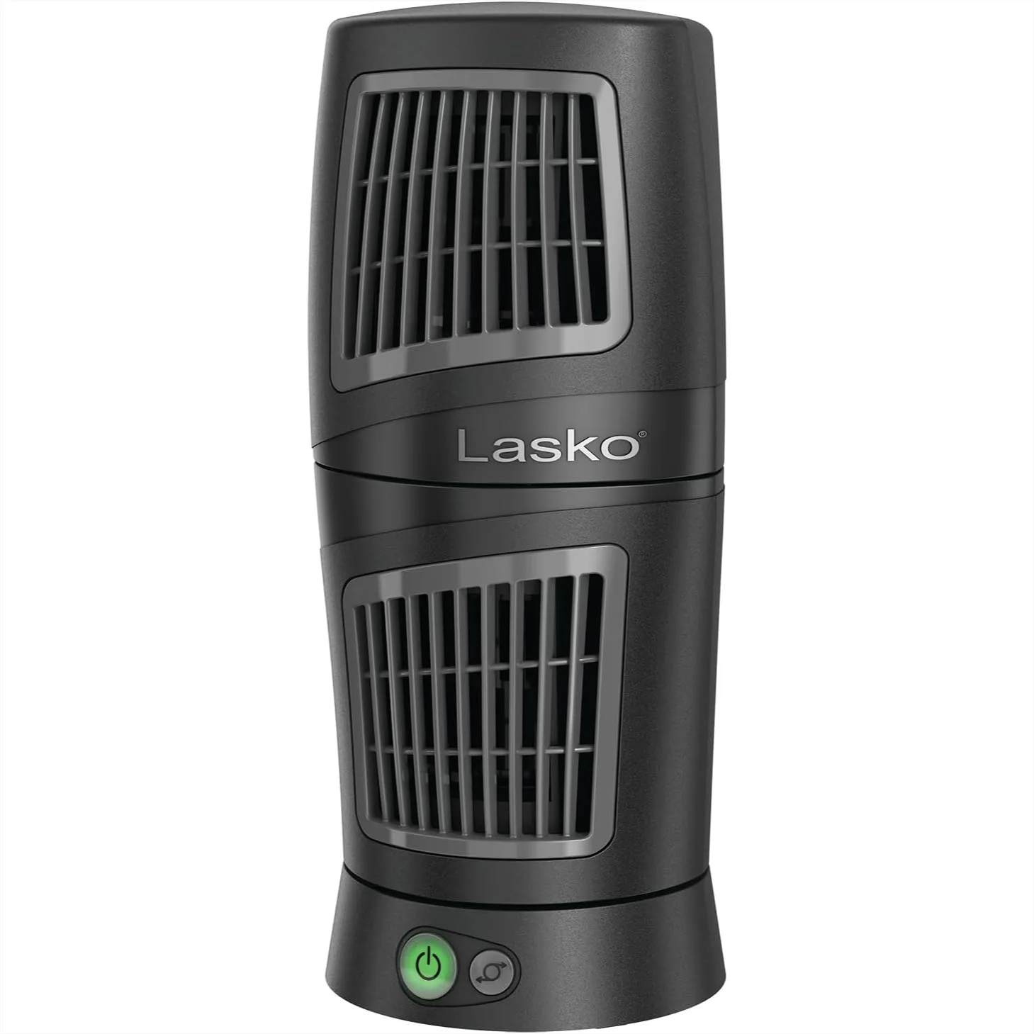 

12" 3-Speed Portable Tower Table Fan with Widespread Oscillation for Bedroom, Office, Black