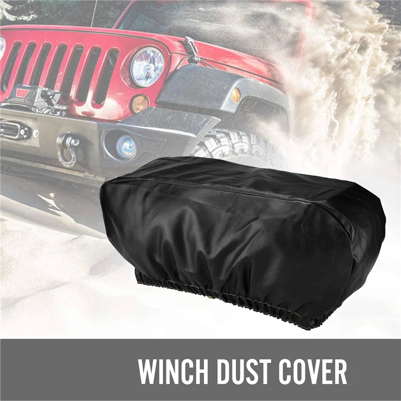 

3X Winch Cover Heavy Duty Waterproof Winch Protection Cover Dust-Proof Universal Winch Cover For Up To 17500 Lbs
