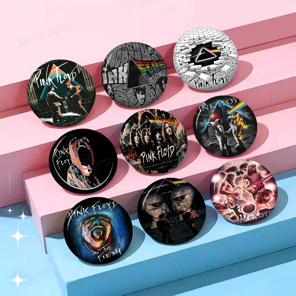 Band P-Pink HOT Floyd Creative Tinplate Soft Button Pins Animal Icon Brooch Lapel Backpack Badge Accessories Pin