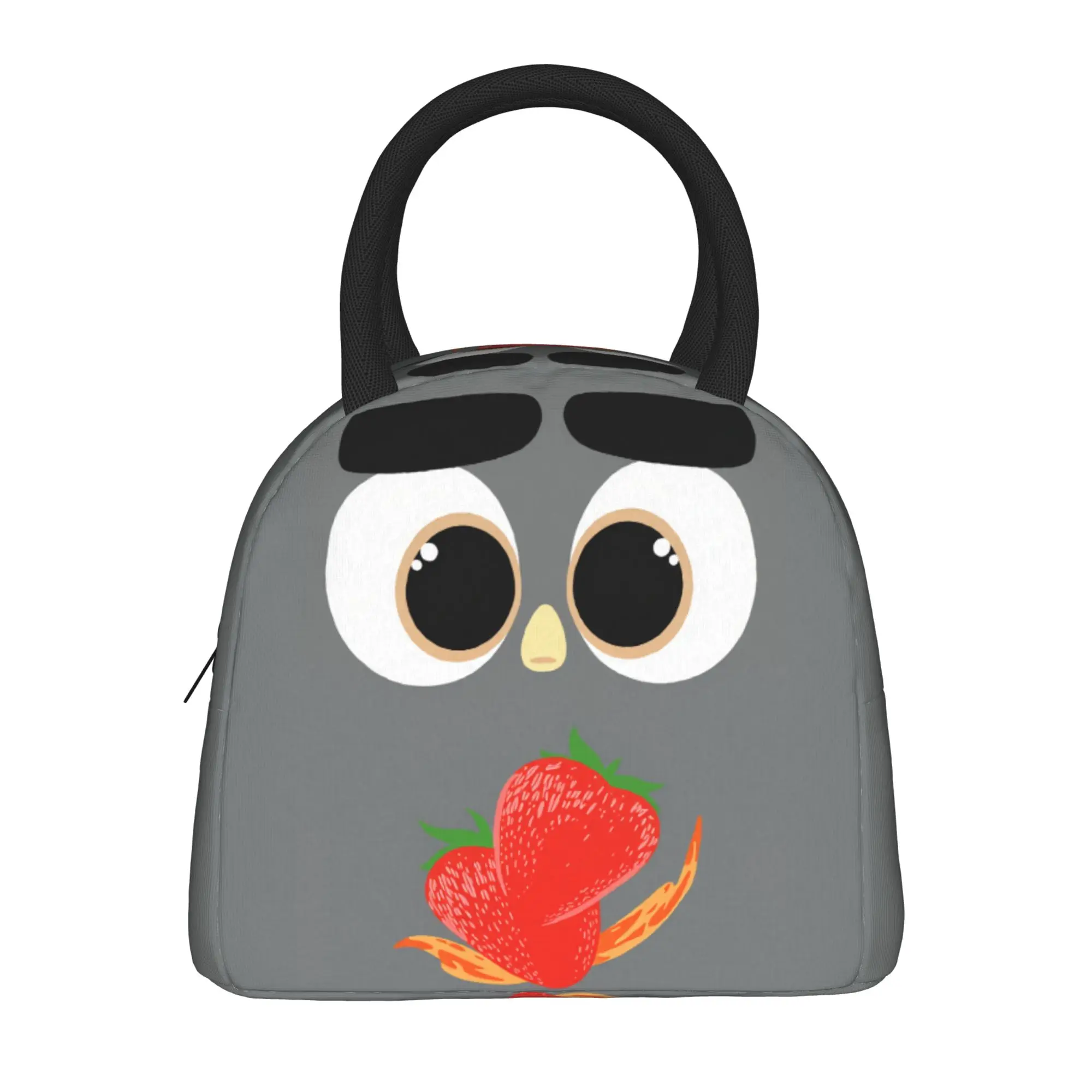 Cartoon Animal Face Lunch Bag Cute Pet Portable Zipper Lunch Box Adult School Print Cooler Bag Funny Oxford Tote Food Bags