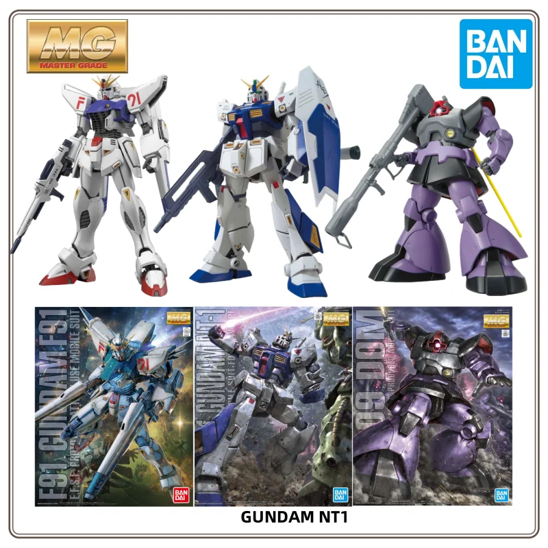 

Bandai Original GUNDAM MG Series RGM-79G GM COMMAND/F91 GUNDAM F91 Anime Action Figure Assembly Model Toys Model Ornaments Gifts