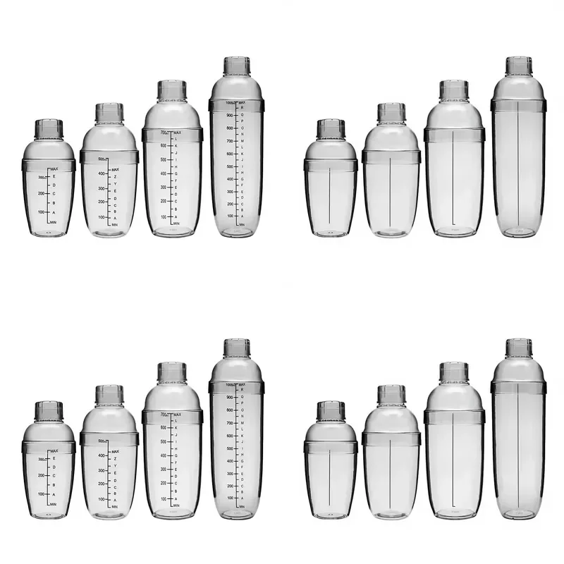 for 500cc 16oz Plastic Eco Friendly Single Layer Cup with Graduated Mixer Transparent Milk Tea Bar Mixing Tool Screen