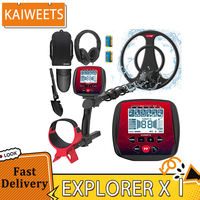 KAIWEETS EXPLORER X I Metal Detector - 6 Modes, Adjustable Stem, IP68 Waterproof Coil, LCD Display