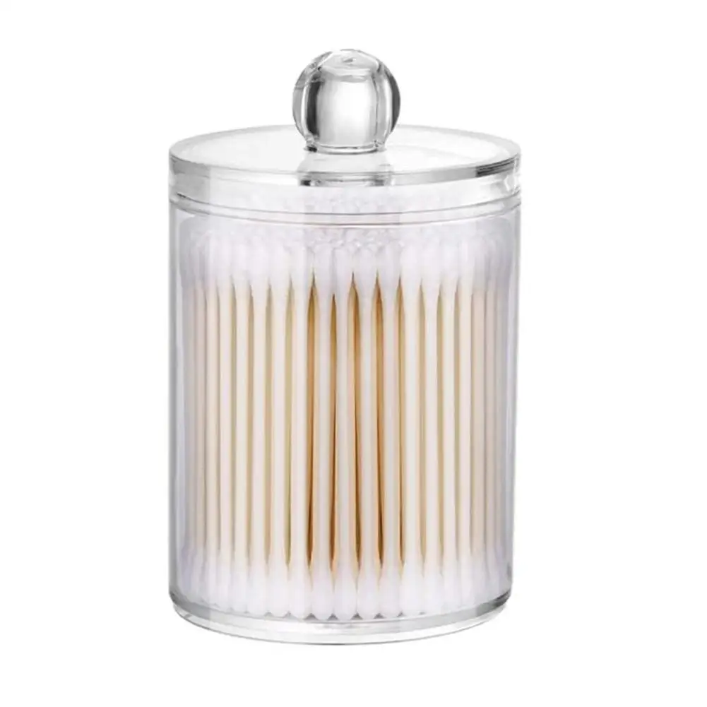 2pcs Disposable Cotton Swab Box With Double End Round Head For Makeup And Makeup Removal Daily Cleaning Pet Care Multi-purpose