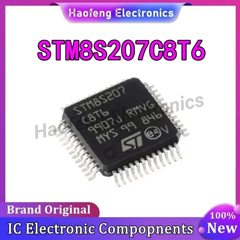 STM8S207C8T6 STM8S207C8T STM8S207C8 STM8S207C STM8S207 207C8T6 C8T6 STM8S STM8 STM ST IC MCU Chip LQFP-48