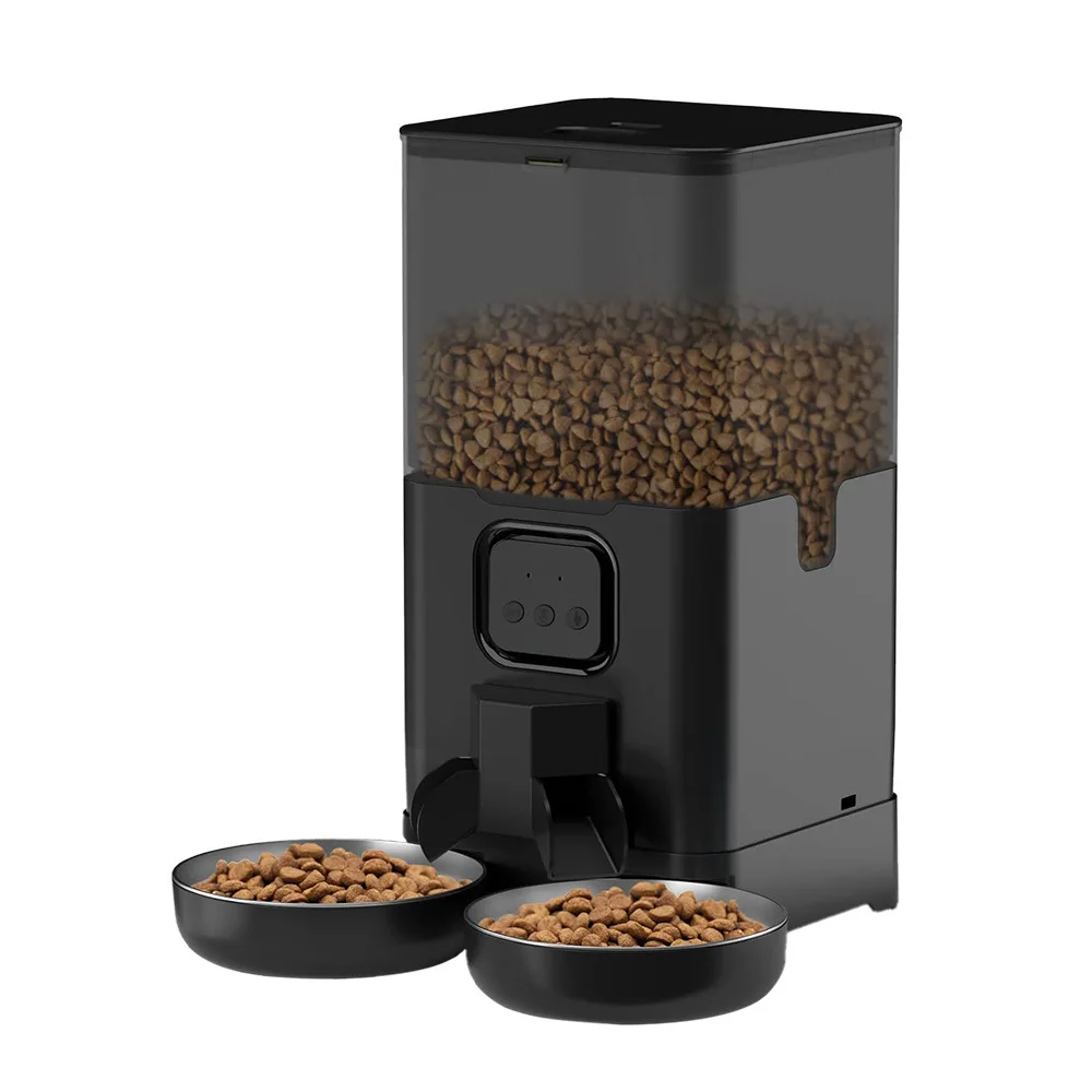 Automatic Pet Feeder Smart Cat Food Dispenser APP Remote Control Auto WiFi Intelligent Timing Quantitative Double Meal Feeder