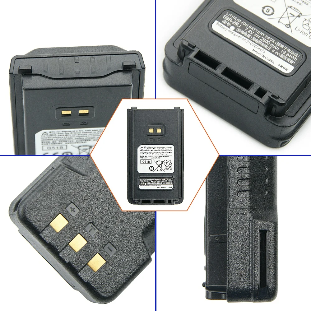 Batteria Agli Ioni Di Litio 7.4V 1700mAh Per WouXun KG-UVD1P E KG-UV6D – Sostituzione Con Clip Da Cintura Per Radio Ricetrasmittenti