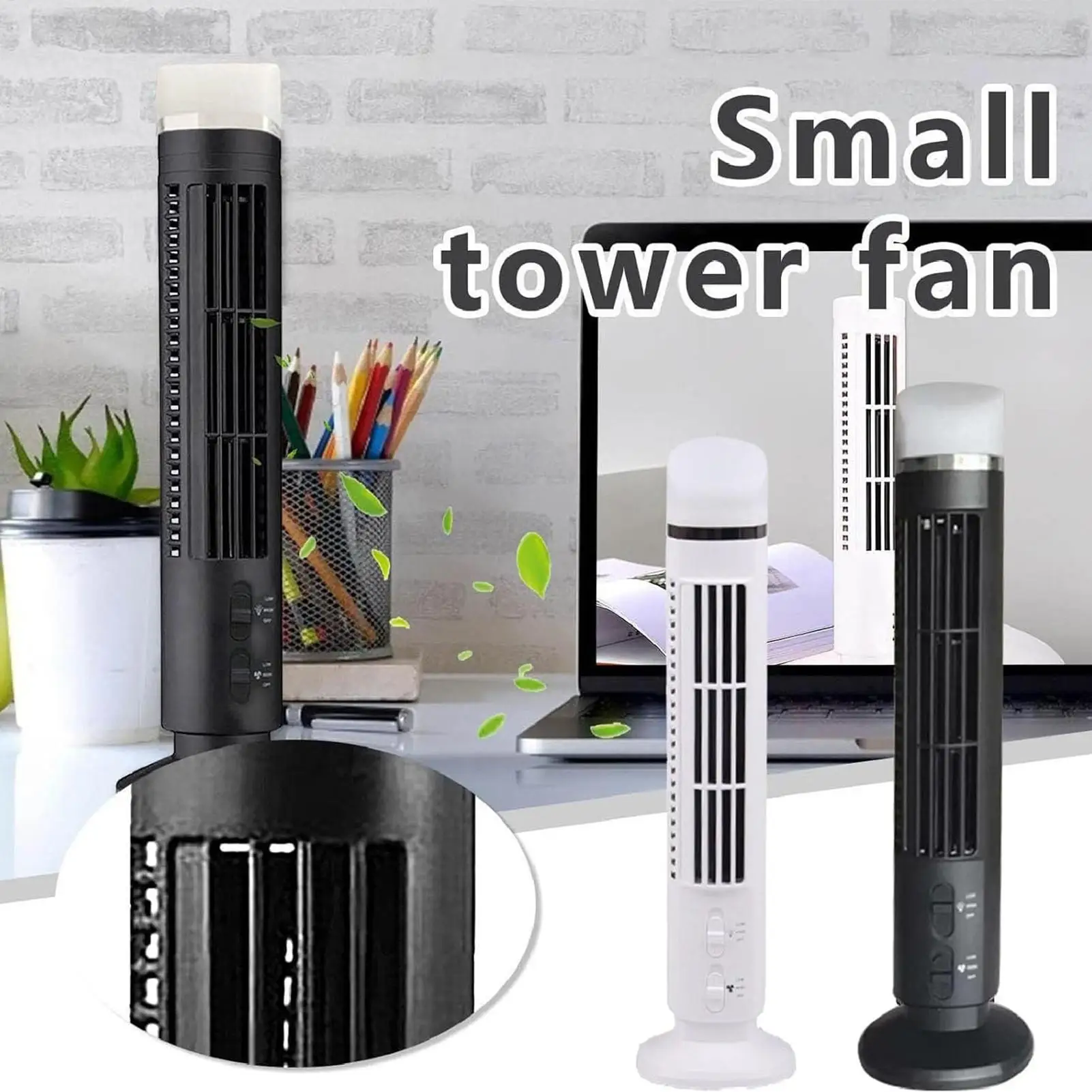 Floor Fan Bladeless Portable Space-Saving Oscillating Oscillating Standing Fan for Living Room Dorm Apartment Home Indoor