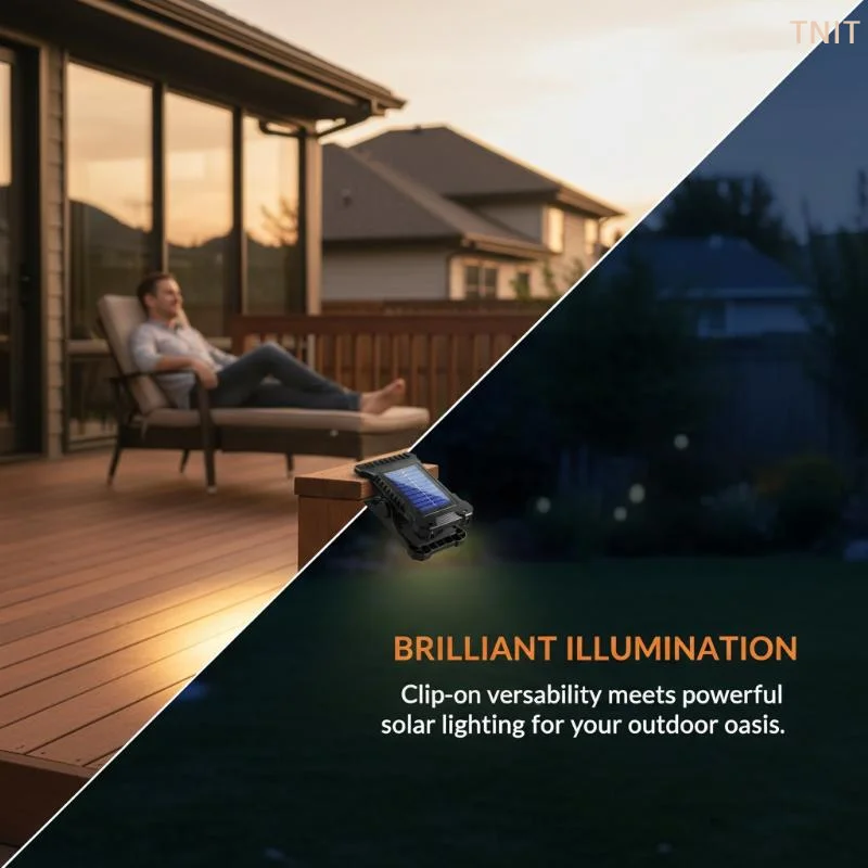 

[J] New Upgraded Human Body Sensing Solar Clip Lamp Outdoor Courtyard Lamp Garden Lighting Solar Wall Lamp