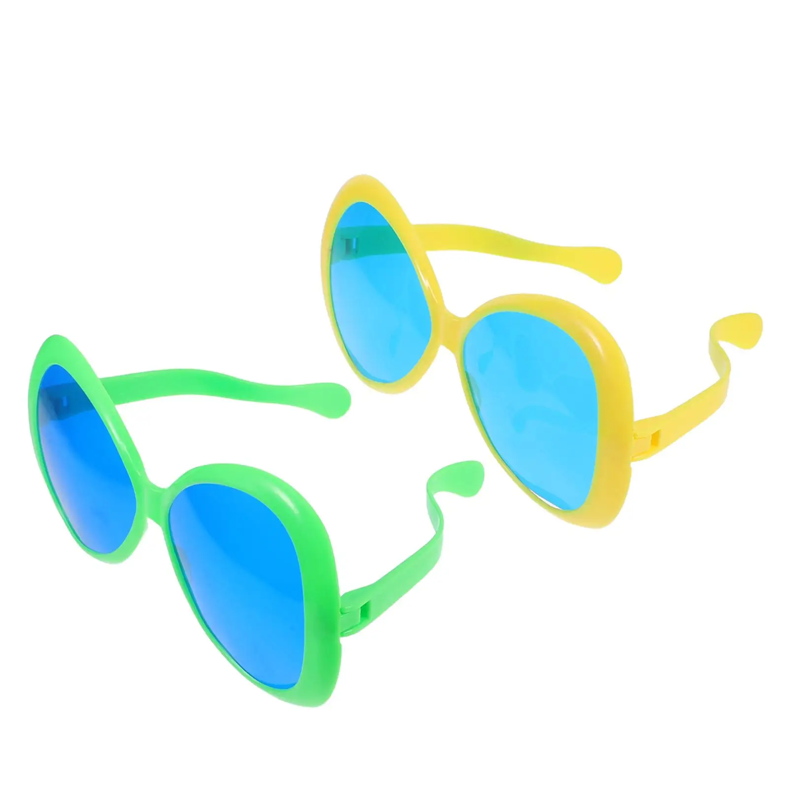 

2PCS Exaggerated Big Glasses Hawaiian Beach Theme Selfie Props Lightweight Party Travel Accessories Summer Costume