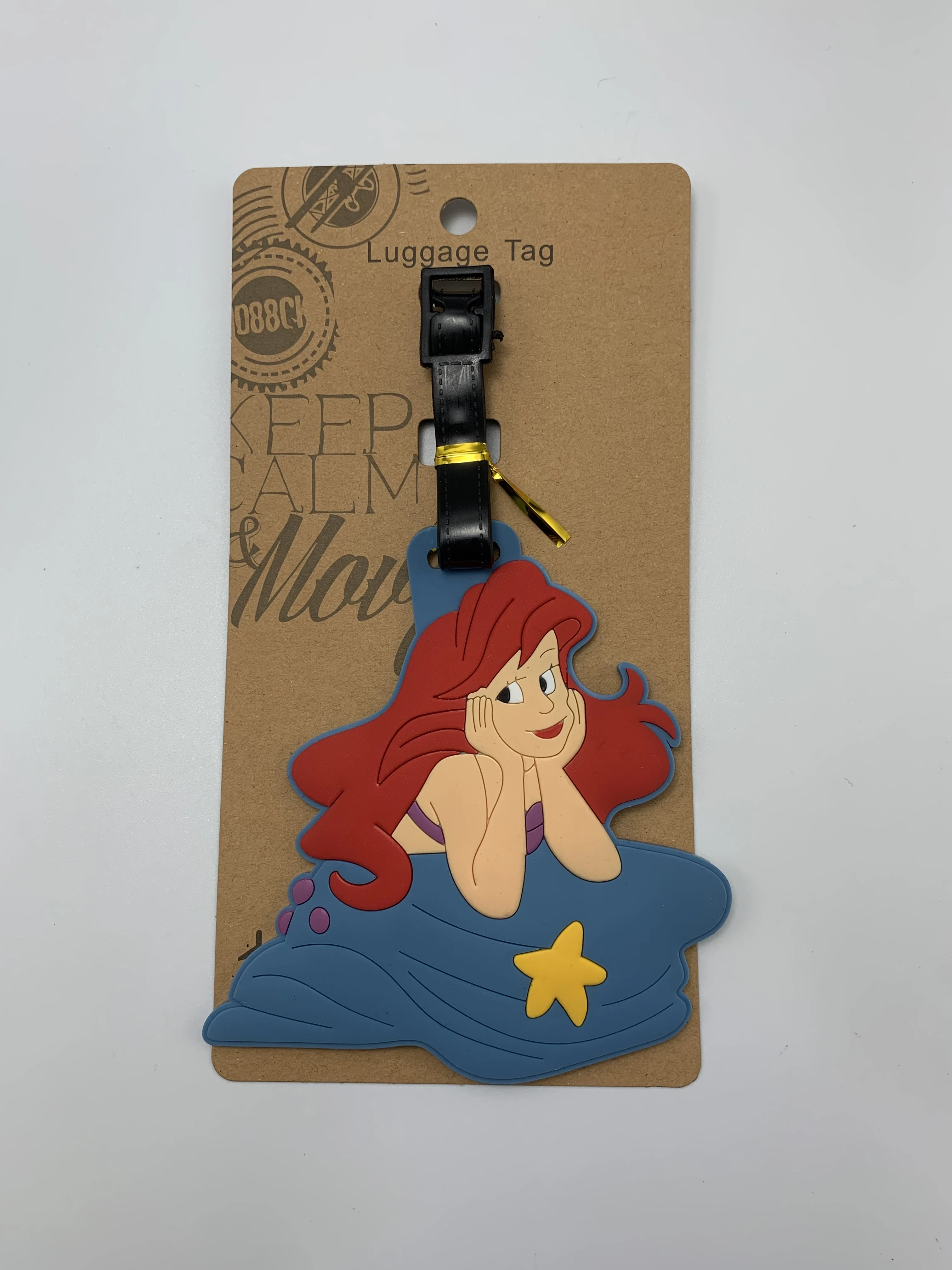 Stitch Pooh-etiqueta de equipaje de dibujos animados de pesadilla antes de Navidad, etiqueta de maleta, accesorios de viaje, soporte de bolsa, regalo