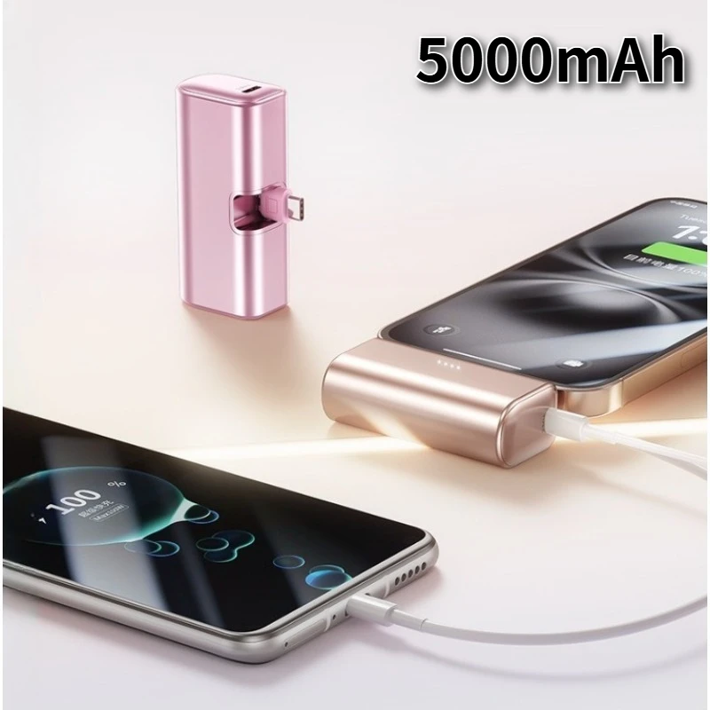 

Мини-портативное зарядное устройство емкостью 22,5 Вт, 5000 мАч, USB-C Power Bank, подходит для устройств IPhone 16/15 серий и Android