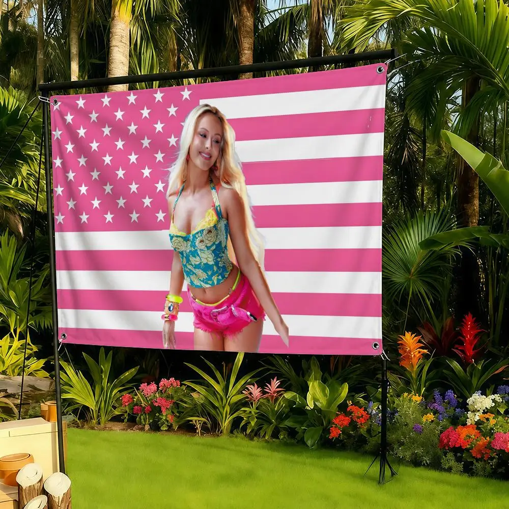 Zara Larsson Midnight Sun Flags decor flag banner,wall hanging flag,indoor outdoor wall decor,yard garden porch patio wall art