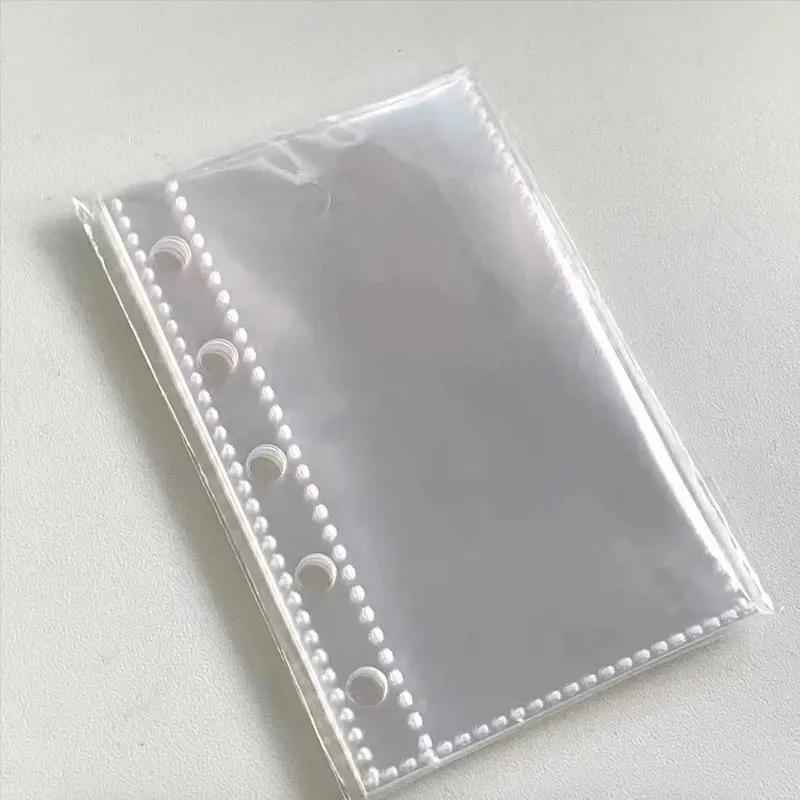 20pcs/Lot M5 Loose Leaf Card Holder Inner Page Pouch Notebook Inner Page Photo Album Storage Storage Bag Accessories