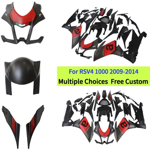 Complete Fairing Kit for Aprilia RSV4 APRC 2009 2010 2011 2012 2013 2014 RSV 1000 Injection Molded Panels
