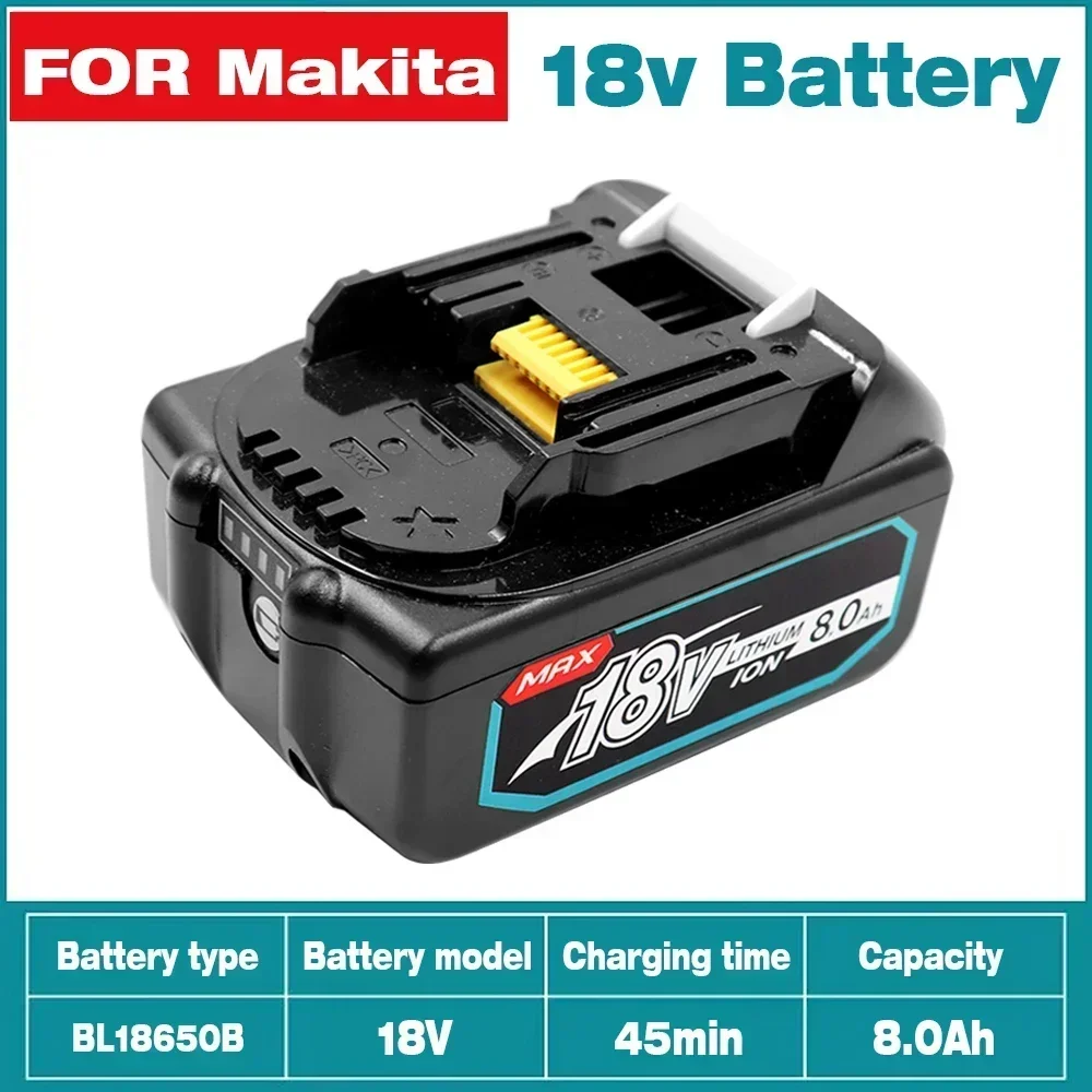 

For Makita 18V 8.0Ah Rechargeable Battery For Makita Power Tools with LED Li-ion Replacement LXT BL1860 1850 volt 8000mAh