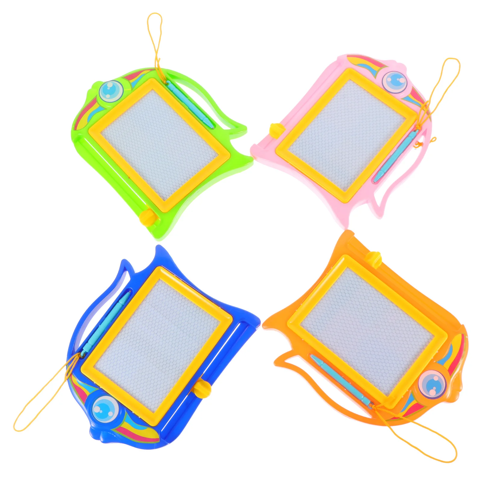 

4Pcs Children Drawing Board Safe Plastic Doodle Board for Skill Development and Creativity Stimulating Gift Drawing Pads