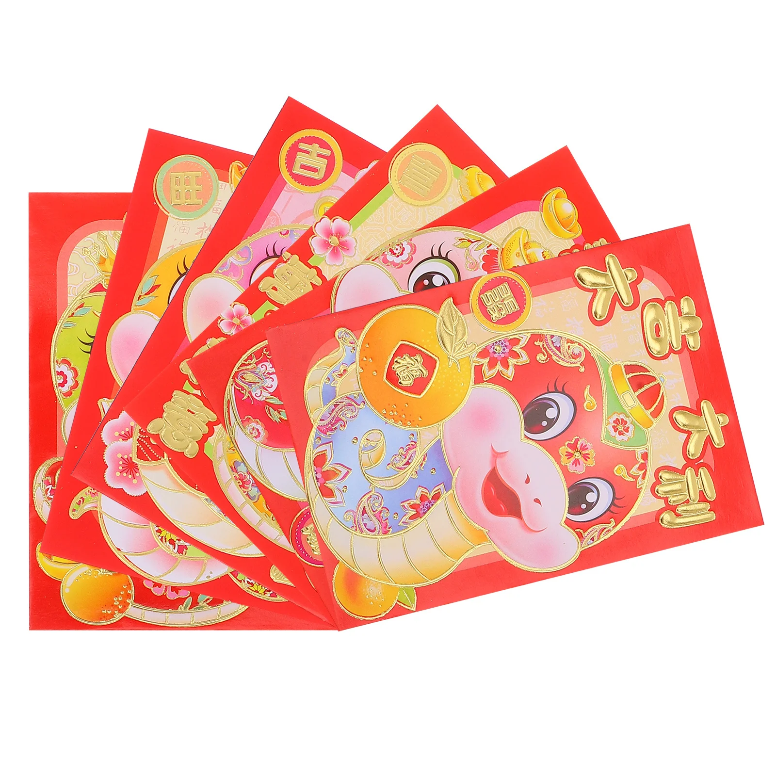 

36 Pcs New Year Red Packet Cash Envelope Chinese Spring Festival Lucky Money Envelopes Paper Packets Creative Style