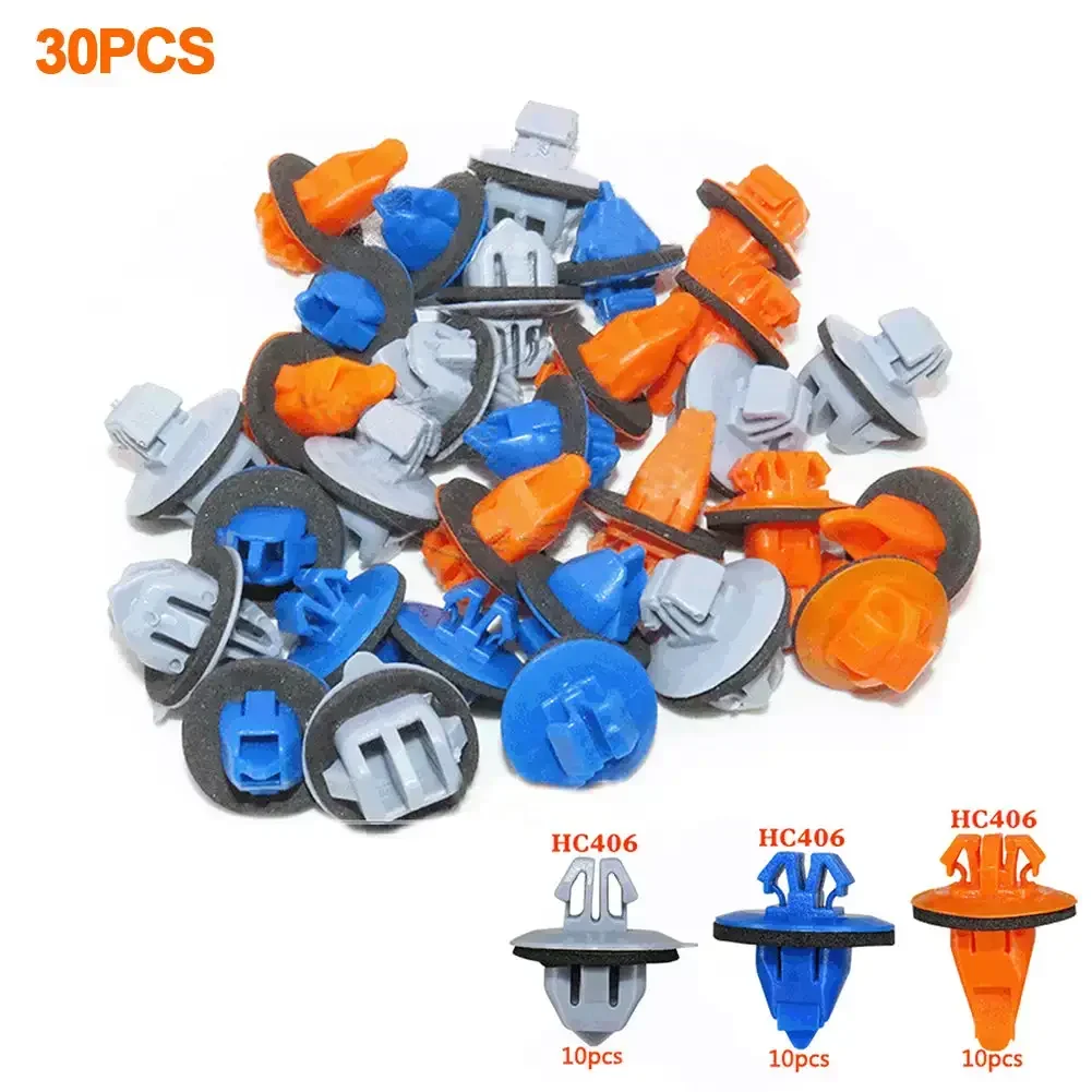 30pcs Car Side Skirt Fixing Clip Moulding Repair Panel Clip Kit 75392-60031 For Toyota Prado 120 4Runner Highlander RAV4