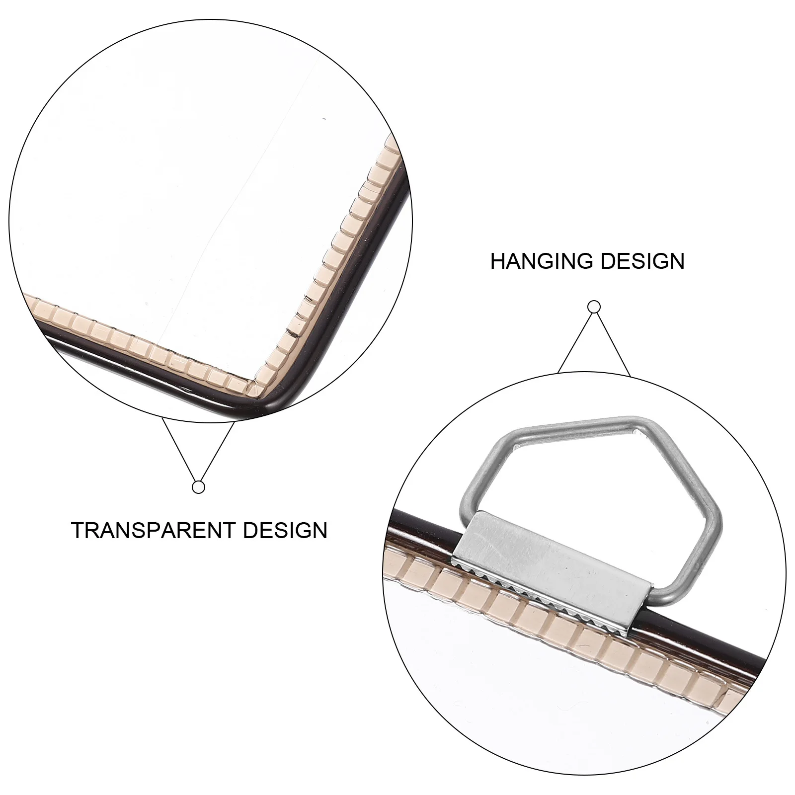 

Wall File Folder Organizer Transparent Hanging File Organizer for Office Document Storage Wall Mount Folder Holder