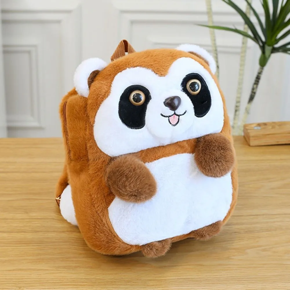 

Schoolbag Stuffed Animal Little Raccoon Backpack Large Capacity Cute Camel Bag Cartoon Lightweight Cartoon Bag Girls