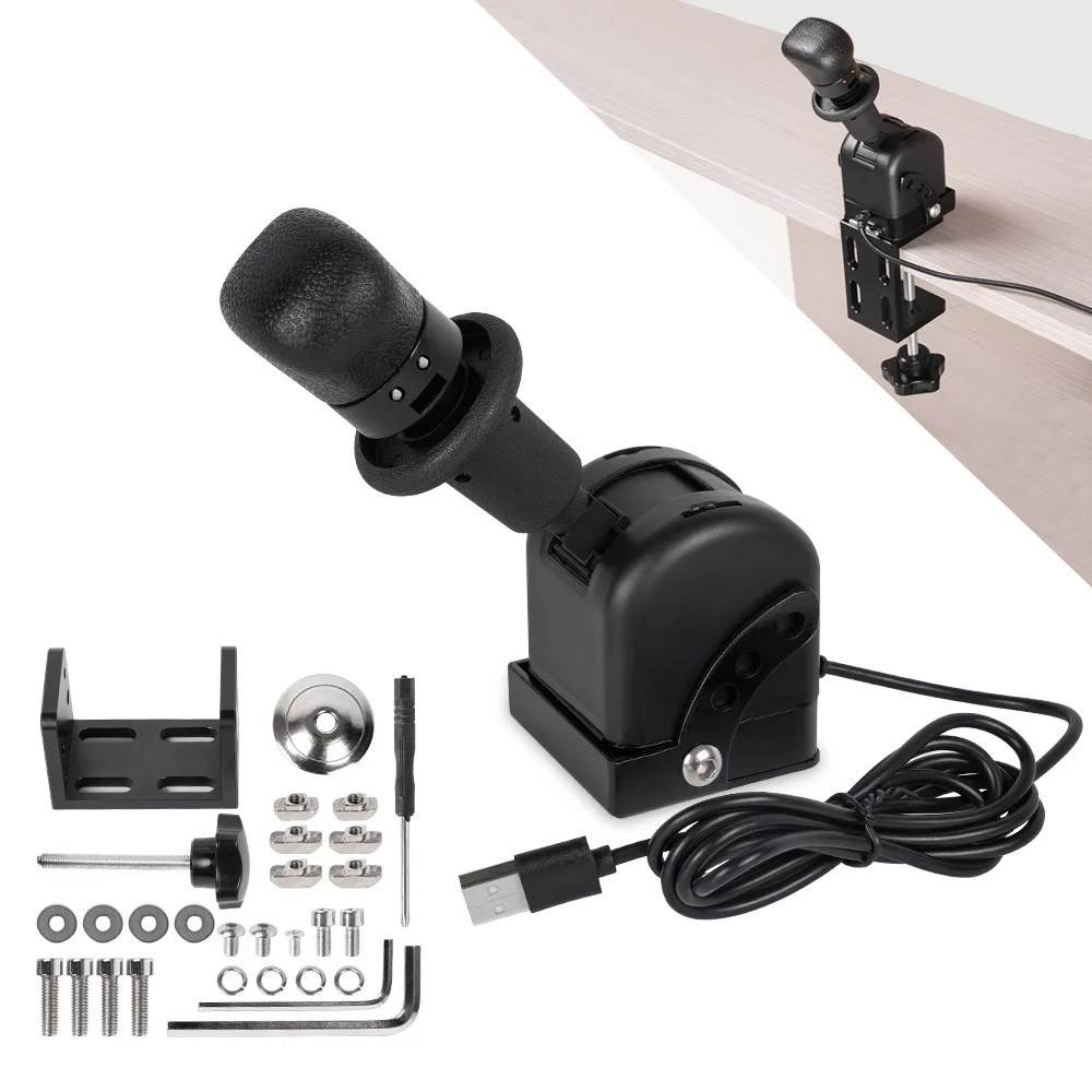 PC USB Handbrake For Logitech G923 G27 G29 Thrustmaster T300 For ETS2 European/American Truck Sim Racing Games Hand Brake