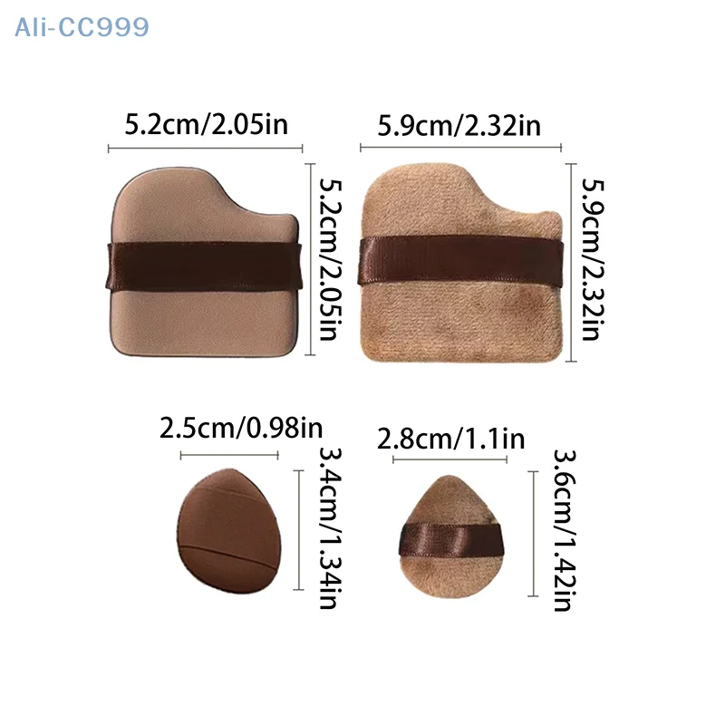 Chocolate Cosmetic Puff Make Up Sponges Wet Dry Use For Face Eye Contouring Shadow Cosmetic Foundation Concealer 4/5/6/10Pcs