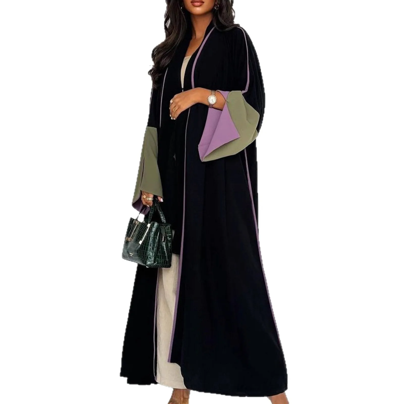 عباية عربية دبي الرائجة عباية سعودية إسلامية عبايات مفتوحة للنساء المسلمات #4