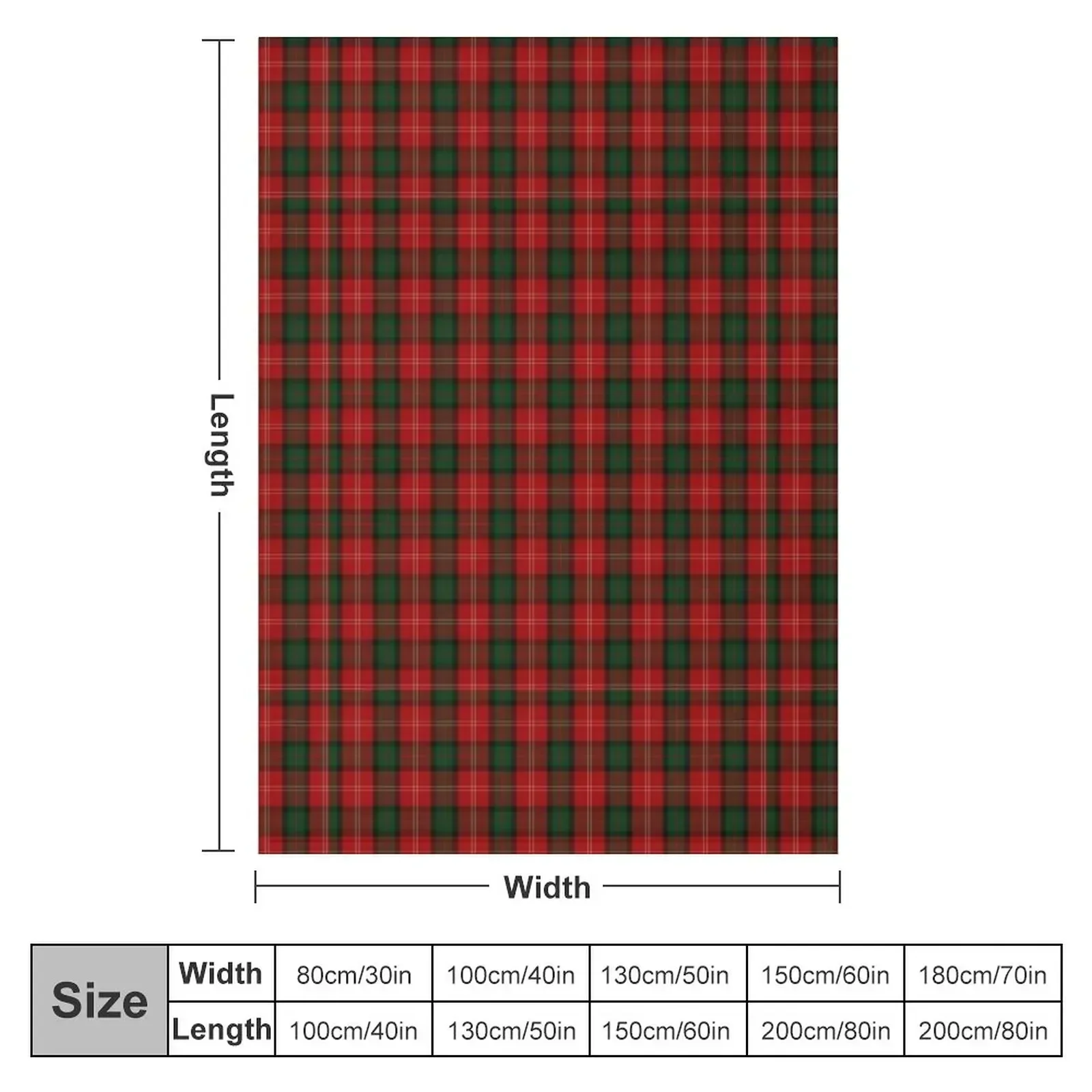 Mackintosh Clan Tartan Throw Blanket Plaid on the sofa bed plaid Personalized Gift Camping Blankets