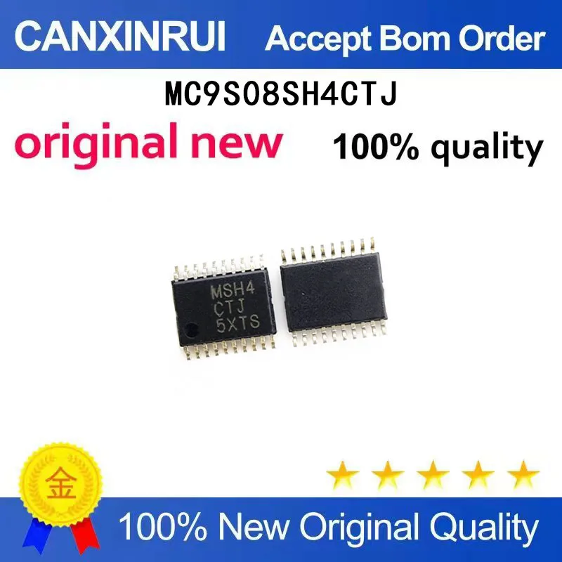 

(5-100 Pieces) Brand new original MC9S08SH4CTJ silk screen MSH4 TSSOP20 spot chip IC