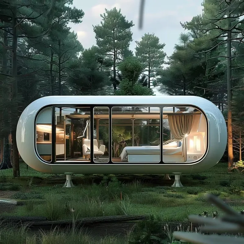 مستودع كبسولة الفضاء المتكامل Apple Mobile Board House حاوية جاهزة منزل صغير
