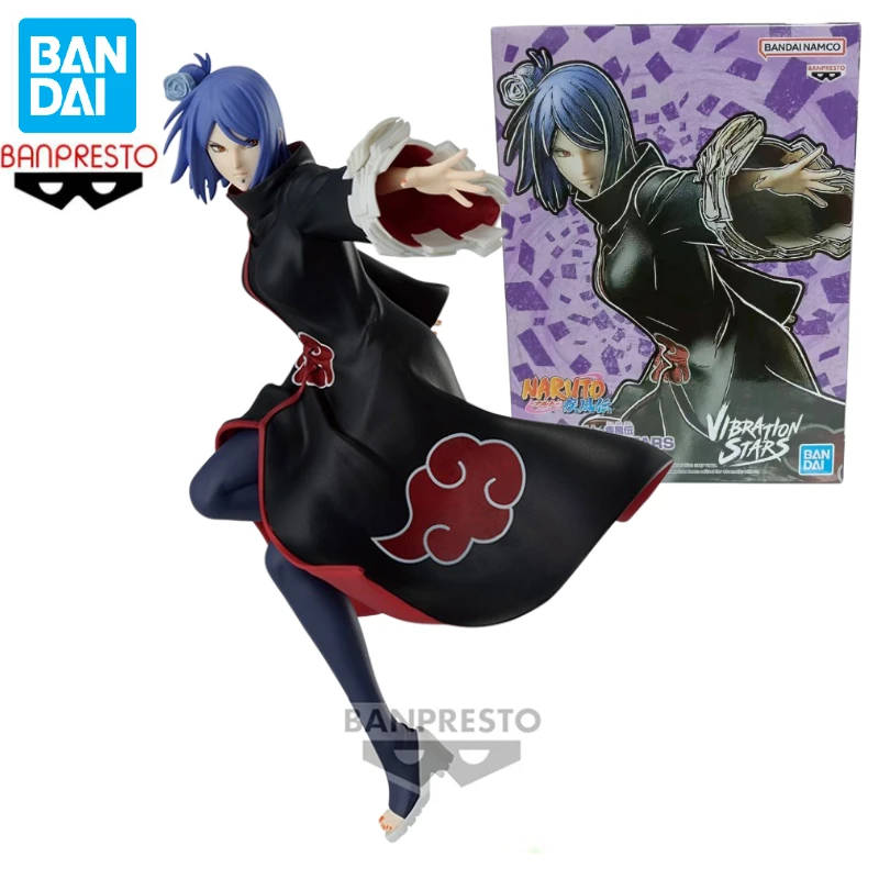 100% Original In Stock Bandai BANPRESTO Vibration Stars VS NARUTO Konan Animation Action Figure Toy Gift Model Collection Hobby