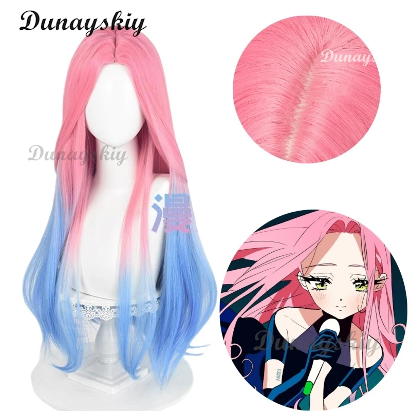 Anime ALIEN STAGE Cosplay Mizi Wig Headwear Ear Clip Headbands Roleplaying Cos Hair Synthetic Heat Resistant Women Customized