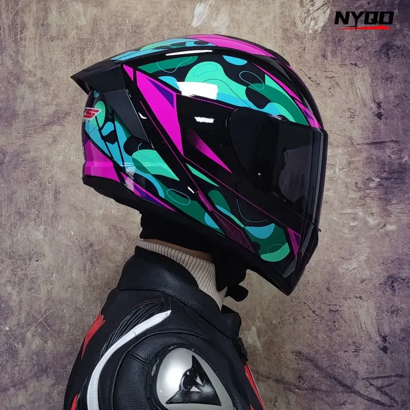 

Winter Warm Double Visor Motorcycle Helmet Full Face Racing Helmets Motorbike Sports Helmet Casco Moto