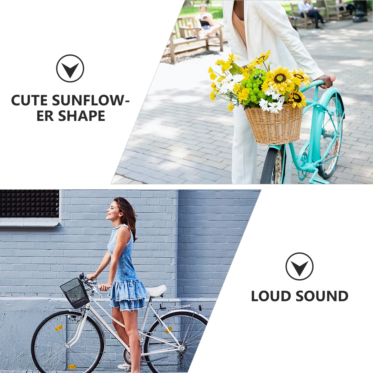 

3 Pcs Bicycle Bell Bike Flower Ring Loud Sound Durable Practical Suitable Road Bikes Cycling Safety Gifts