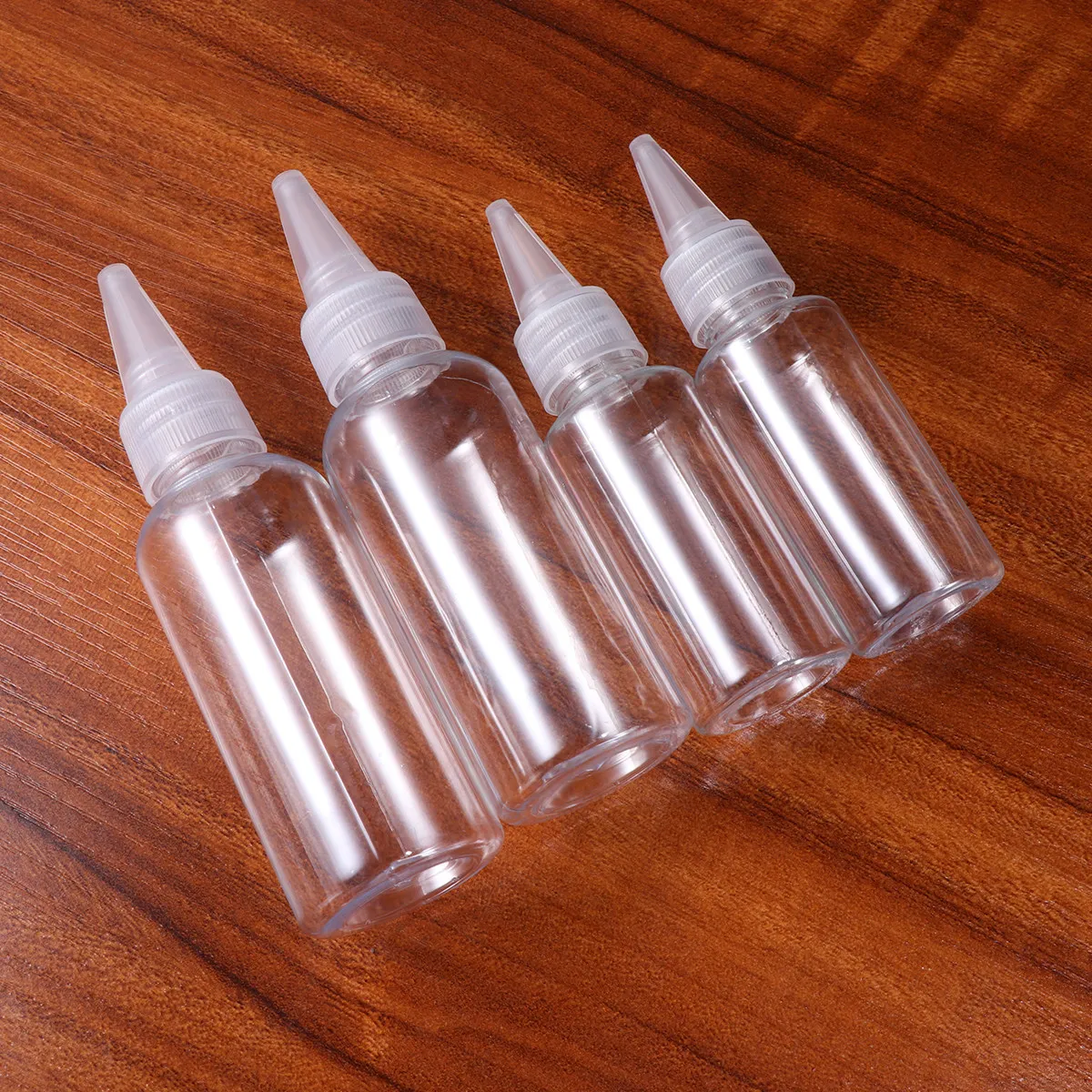 

20Pcs Plastic Squeeze Applicator Bottles Transparent Food Grade Ideal for Condiment Dispensing Art Dye Squeeze Bottle