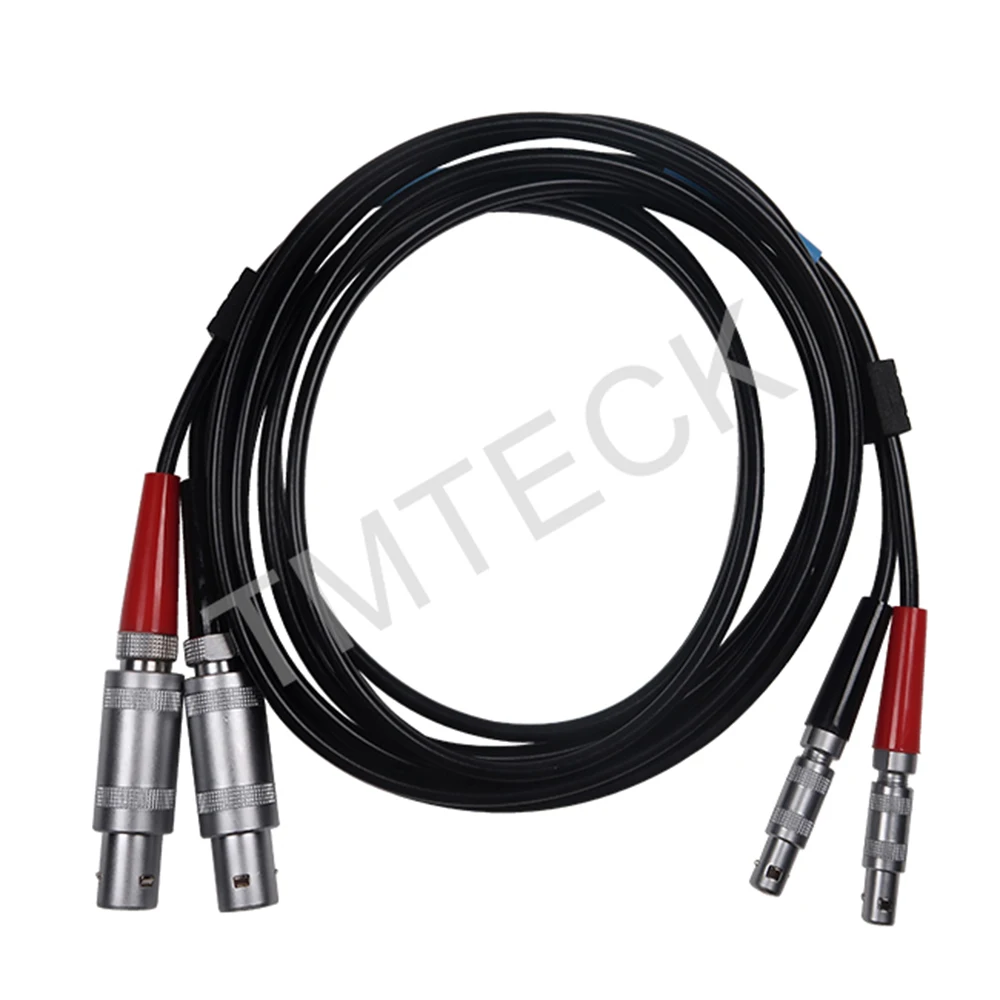 Equivalent SEKL2  ultrasonic Dual cable compatible with style  LEMO 00 TO LEMO 1  FOR NDT FLAW DETECTOR