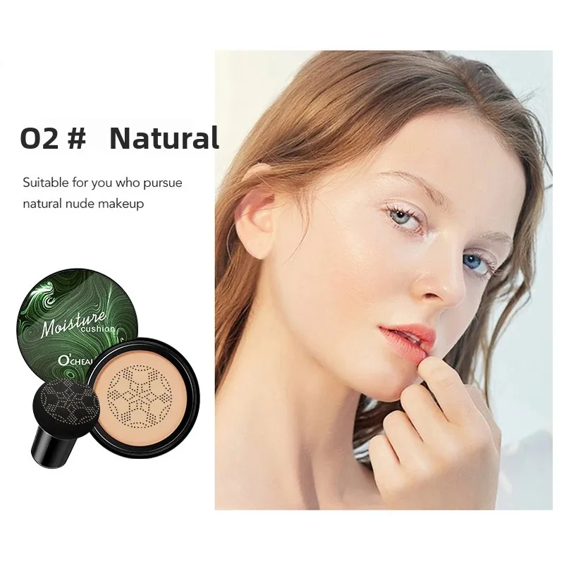 Mushroom Head Air Cushion Foundation Waterproof Concealer Long Lasting Brightening CC Cream Moisturizing Makeup