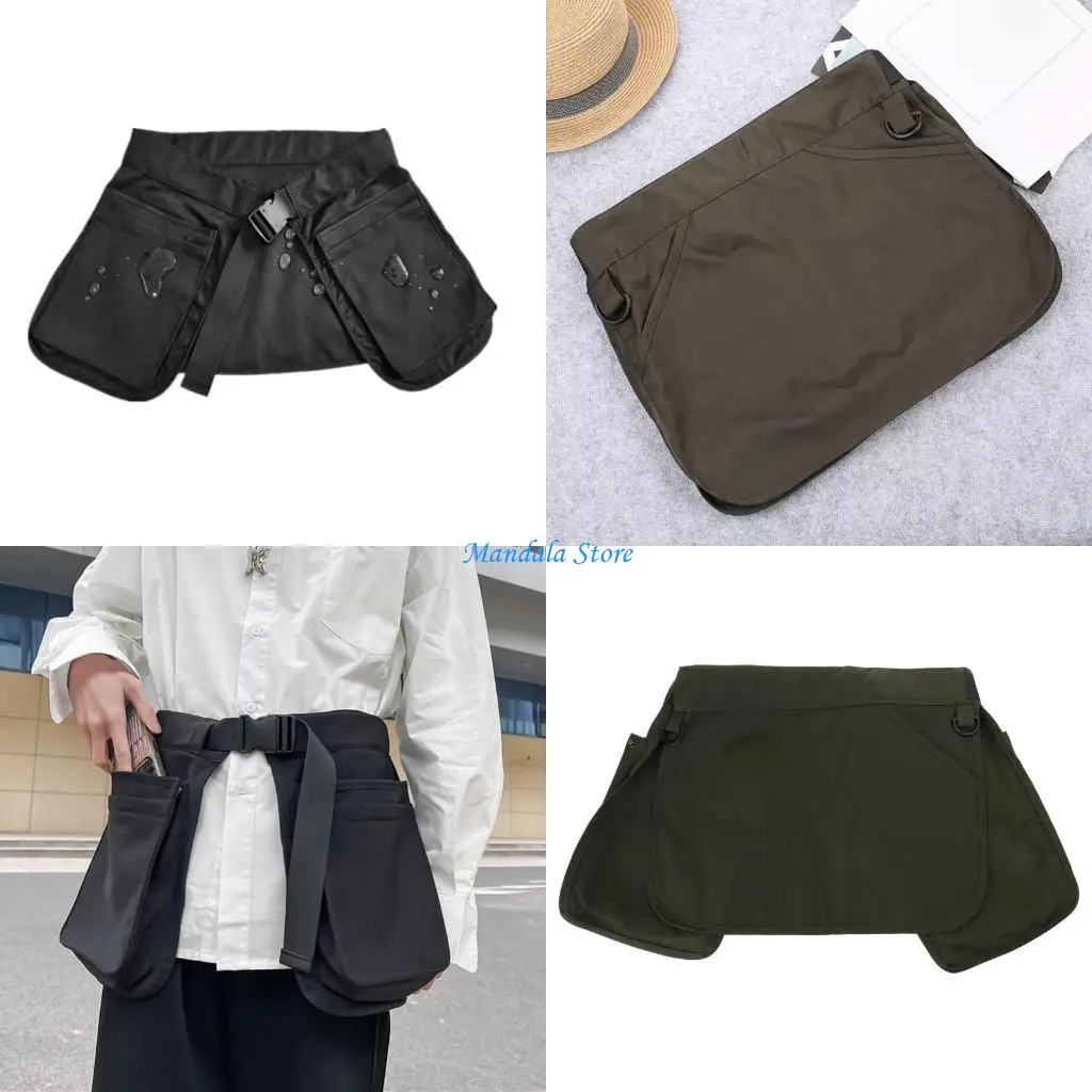 

U2JC Multipurpose Gardening Tool Apron with Adjustable Waist Strap Multiple Pocket Waist Belt Apron Bag for Women and Men