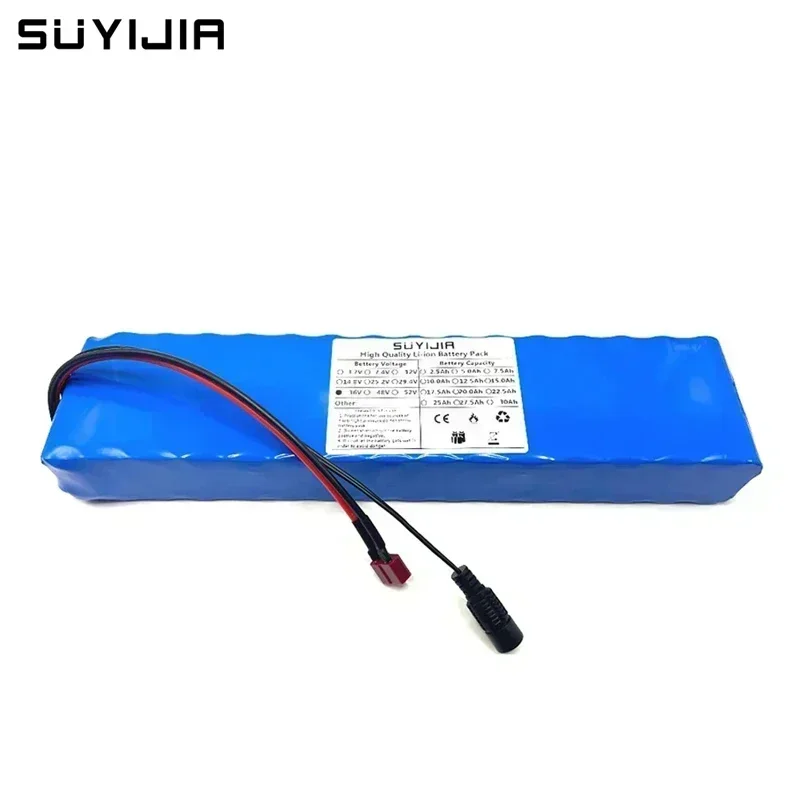 36V 10S3P 18650 Rechargeable Lithium Battery Pack 7500mAh BMS System1000W Stronger Power Suitable for Electric Scooter Bicicleta