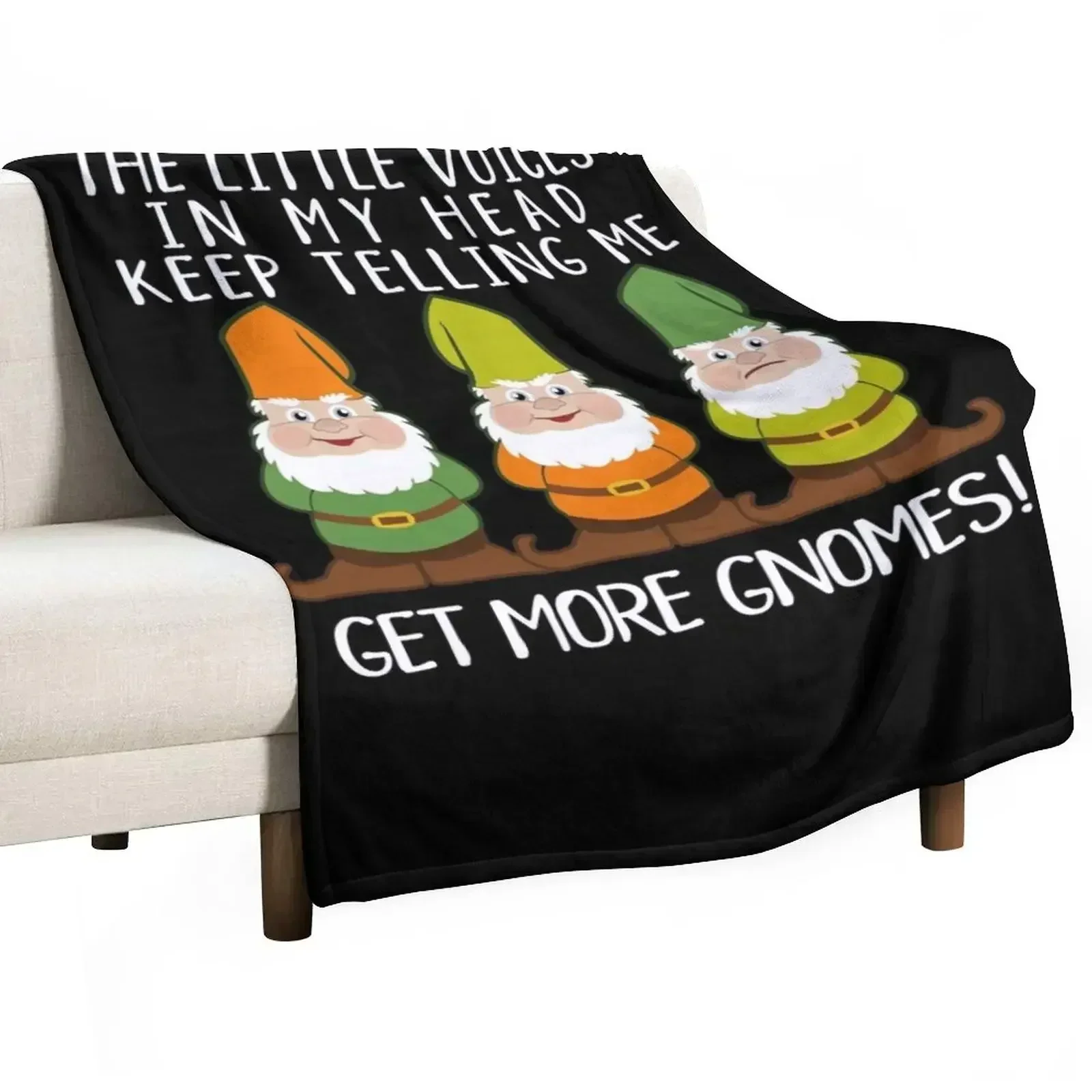 The Littles Voices Get More Gnomes Dark Throw Blanket Blankets For Baby Hairy christmas decoration for babies Blankets