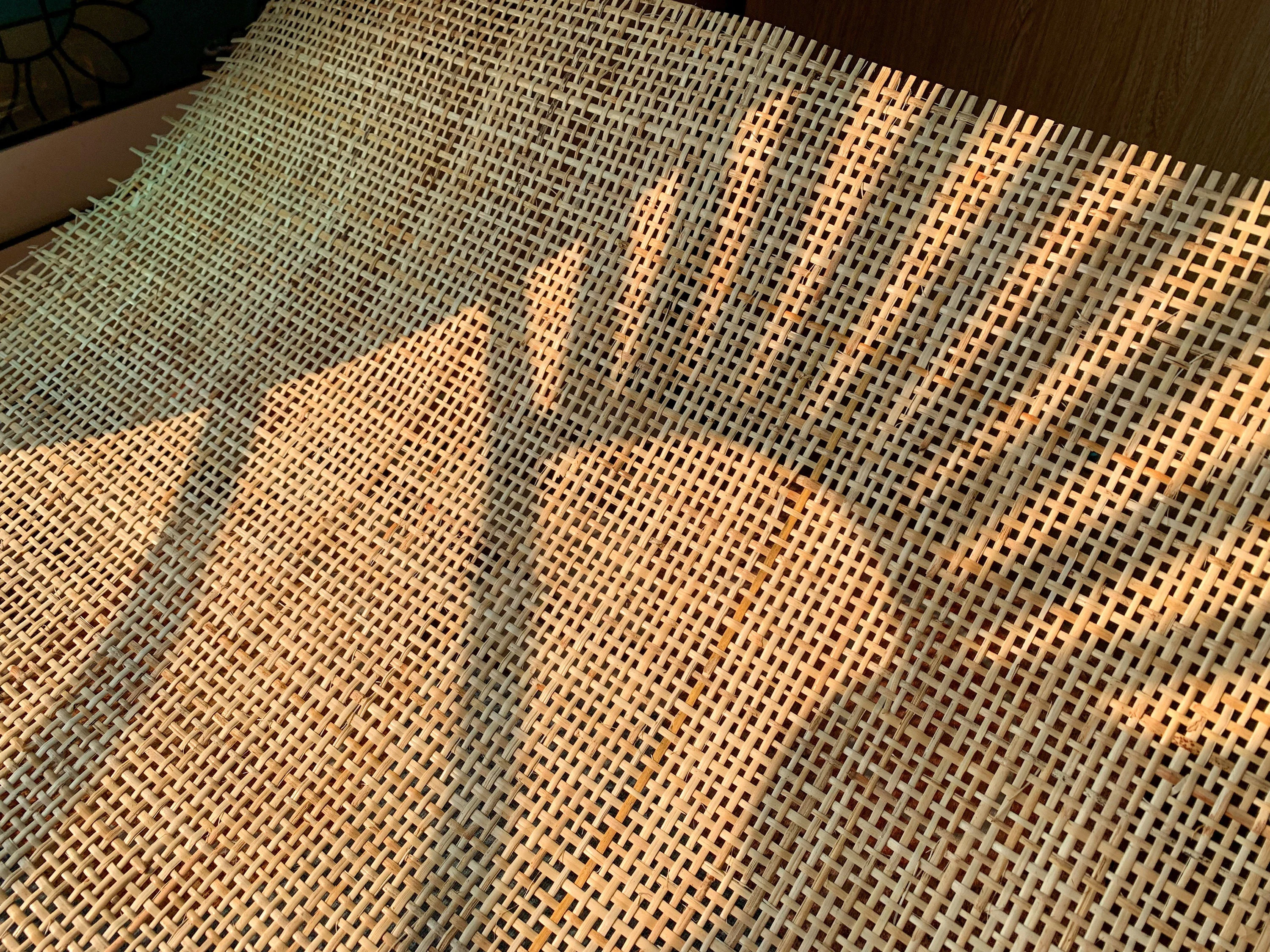 Natürliches Rattan-Geflecht auf Rolle, 35-55cm Breite, Großformatiges Geflechtmaterial, Rattan-Material für DIY-Projekte – Detail 1