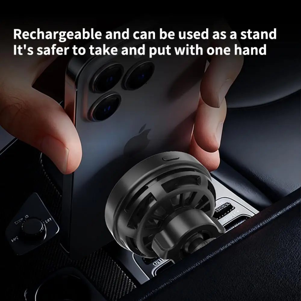 Magnetisches 25W Kabelloses Auto-Ladegerät Lüftungshalterung mit RGB-Ambientebeleuchtung für iPhone 17 16 Pro Max 15 14 13 – Detail 7