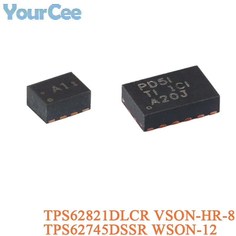 5Pcs TPS62821DLCR VSON-HR-8 TPS62745DSSR WSON-12 Buck Converter Chip