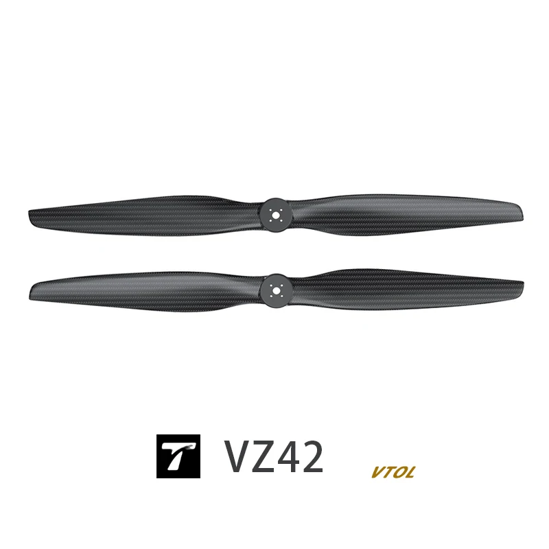 VZ42 프로펠러 T-MOTOR 수직/고정 날개 UAV 탄소 섬유 프로펠러/쌍 일반적으로 드론 부품