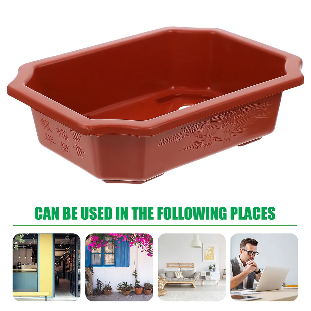 

20 Pcs Garden Plant Pots Flower Pots Plant Containers Drainage Holes PP Material Gardening Tools