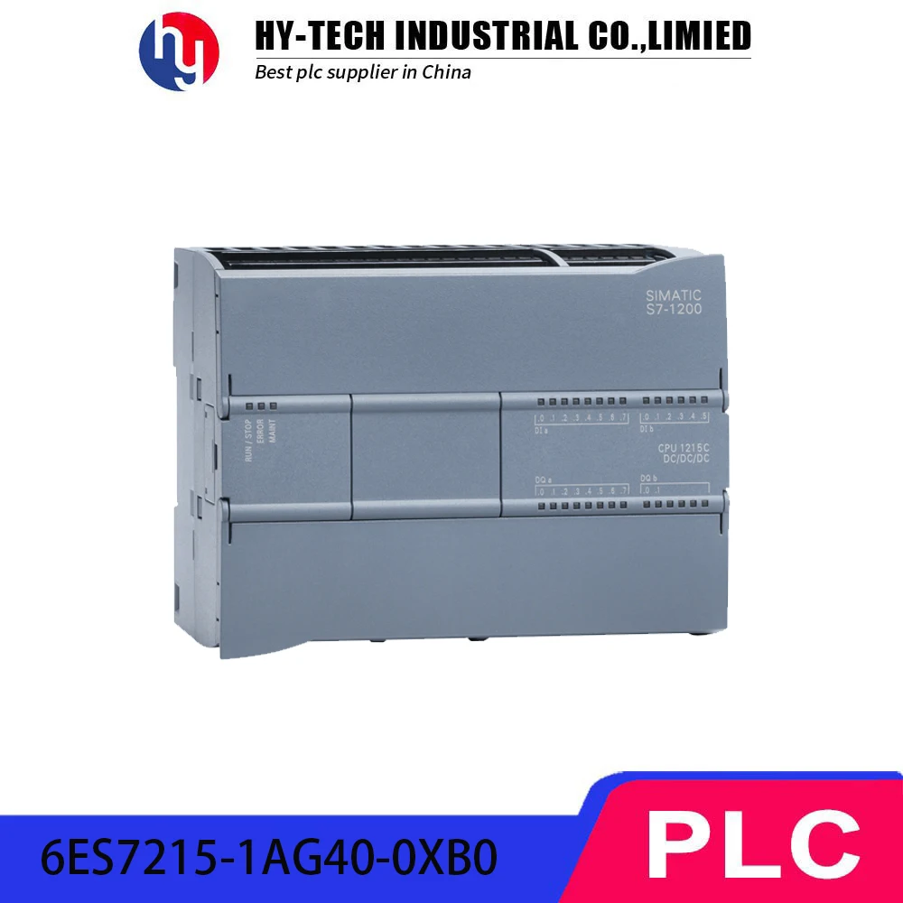 

Hy-Tech PLC Controller Module 6ES7215-1AG40-0XB0 14DI 10DO DC Analog IO Support DC Power Supply Industrial Motor Control System