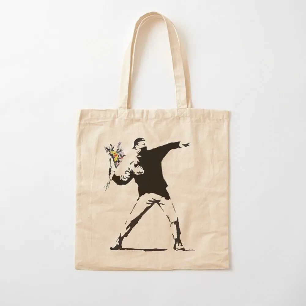 

Rage Flower Bomber Stencil Tote Bag Women's bag Women's shopping bag Canvas Tote